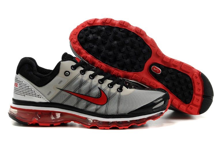 Mens Nike Air Max 2009 Black Grey Red Shoes